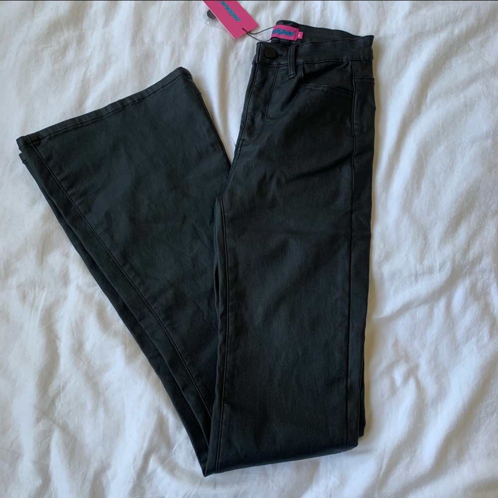 Edikted flare leather pants